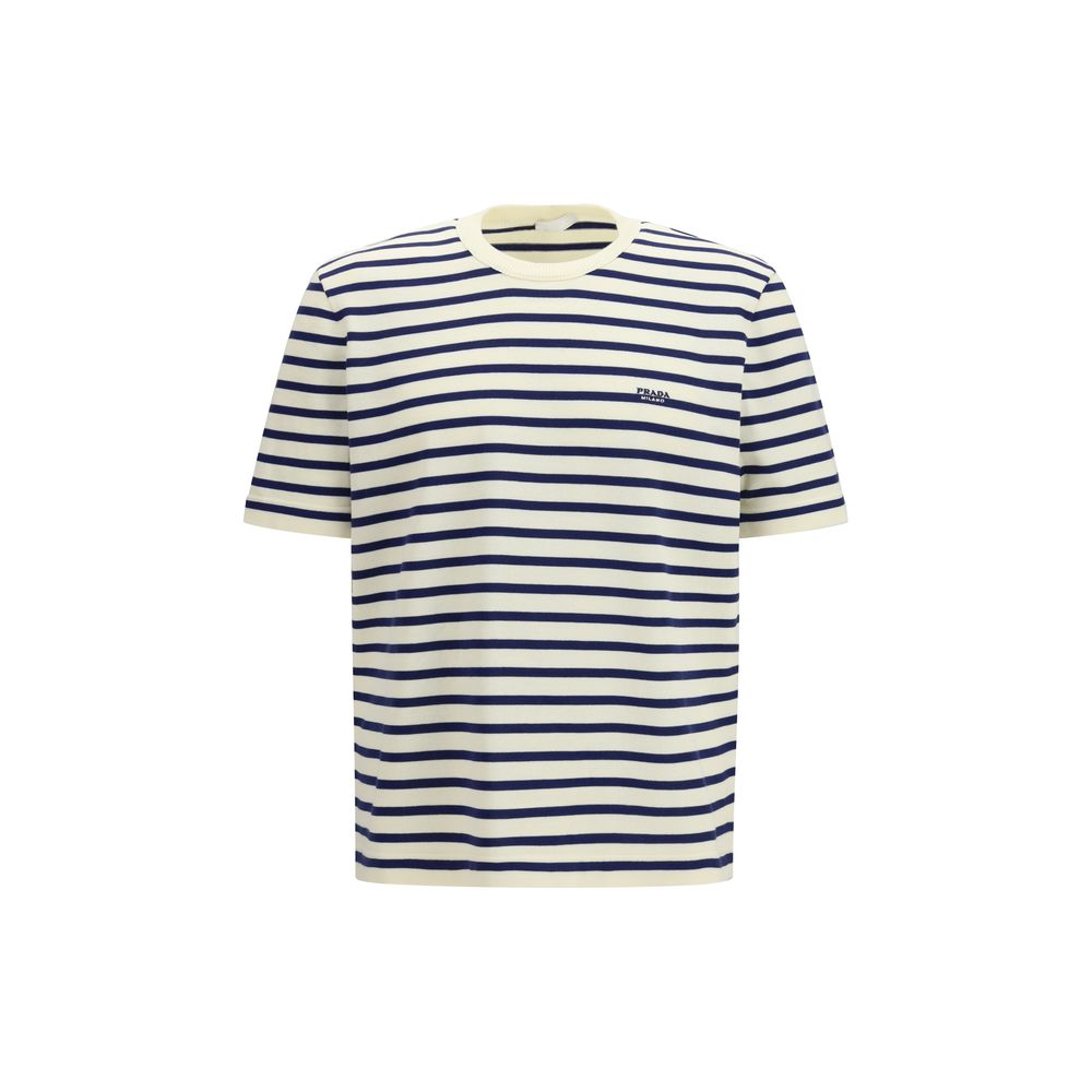 Blue Cotton Sweatshirt Prada