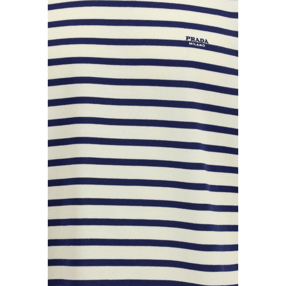 Blue Cotton Sweatshirt Prada