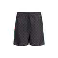 Black Nylon Shorts Gucci
