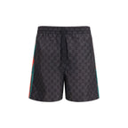 Black Nylon Shorts Gucci