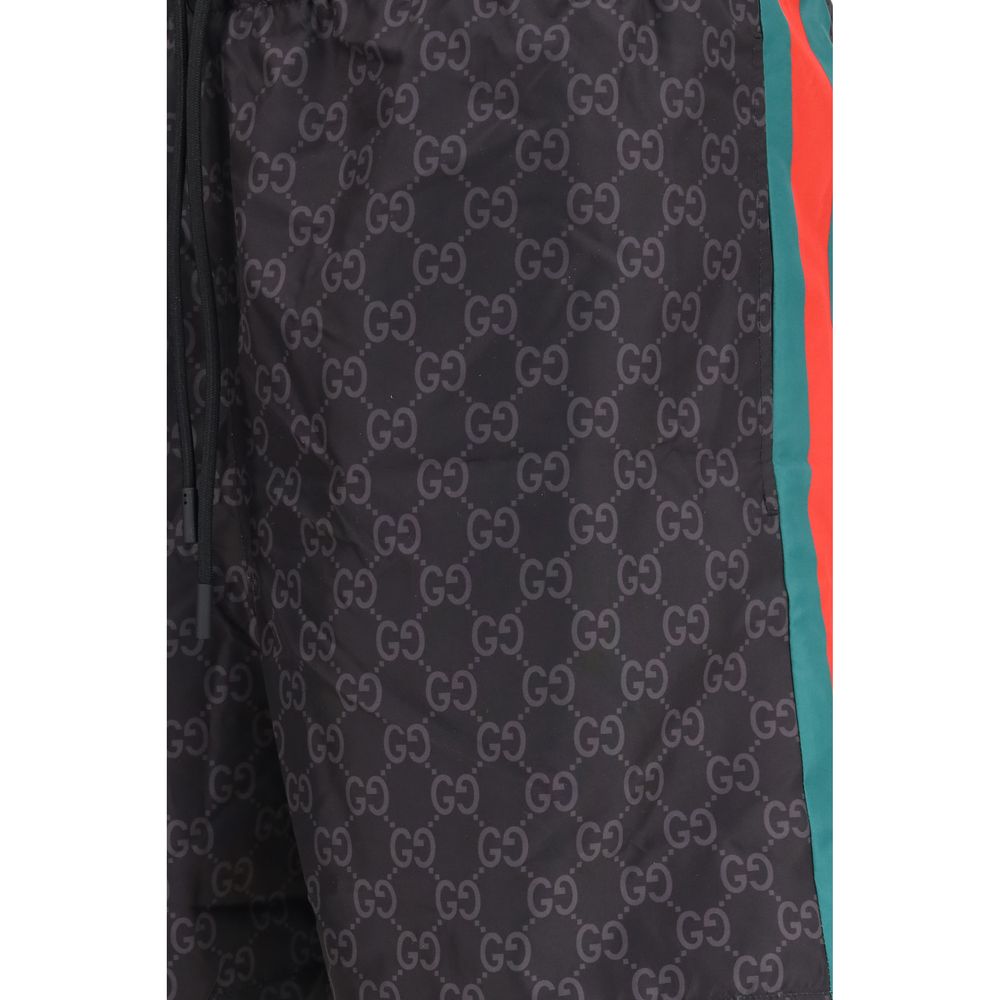 Black Nylon Shorts Gucci