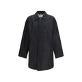 Black Polyester Coat Burberry