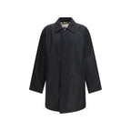 Black Polyester Coat Burberry