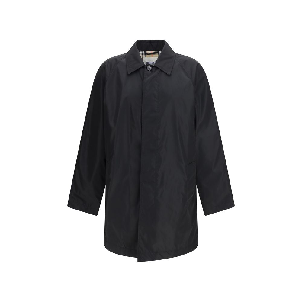 Black Polyester Coat Burberry