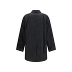 Black Polyester Coat Burberry