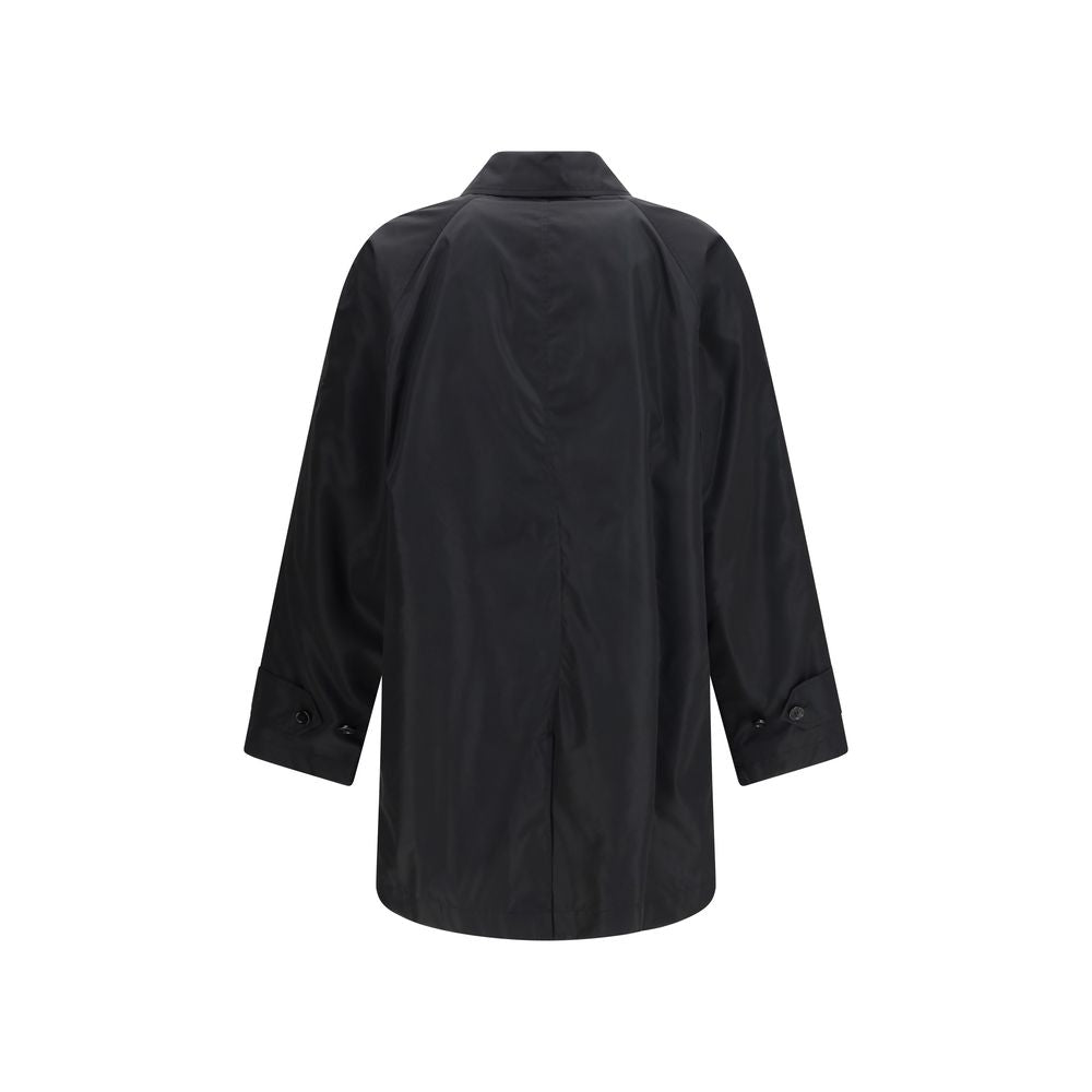 Black Polyester Coat Burberry