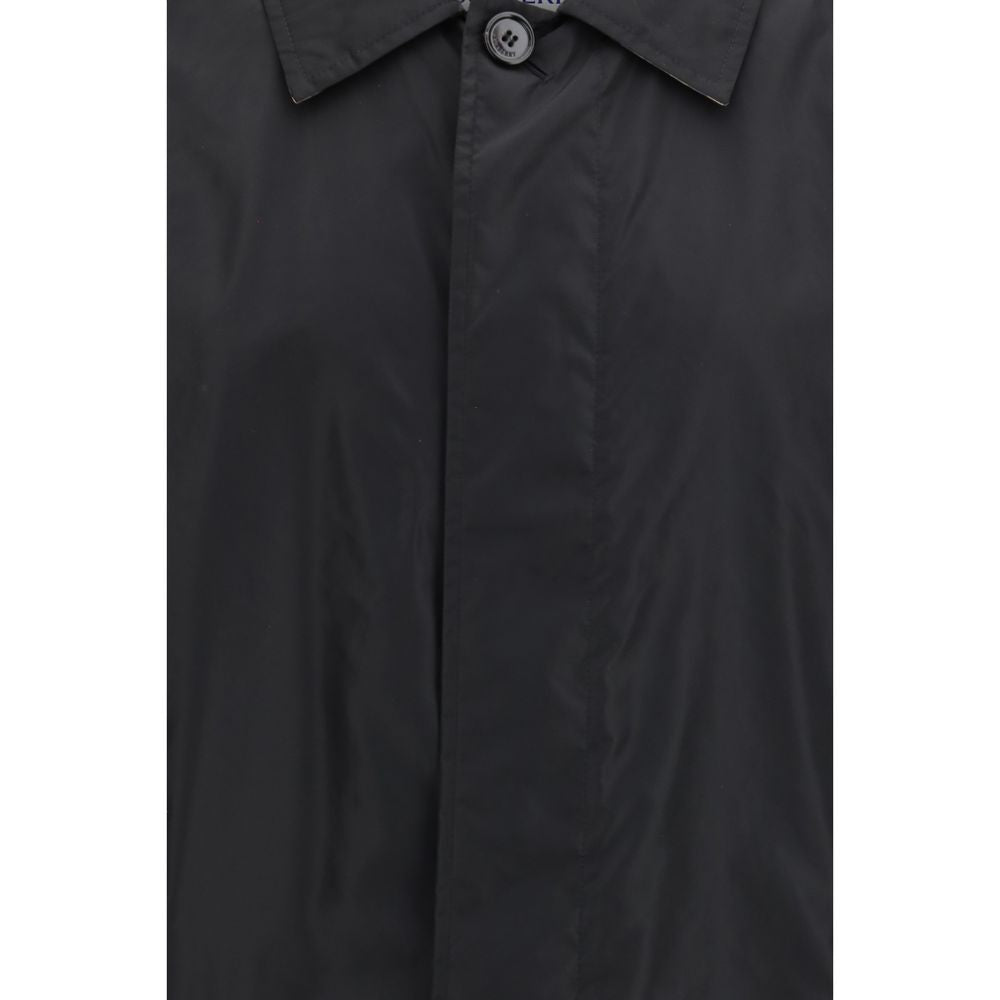 Black Polyester Coat Burberry