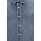 Blue Denim Shirt Saint Laurent
