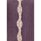 Purple Viscose Cardigan Valentino