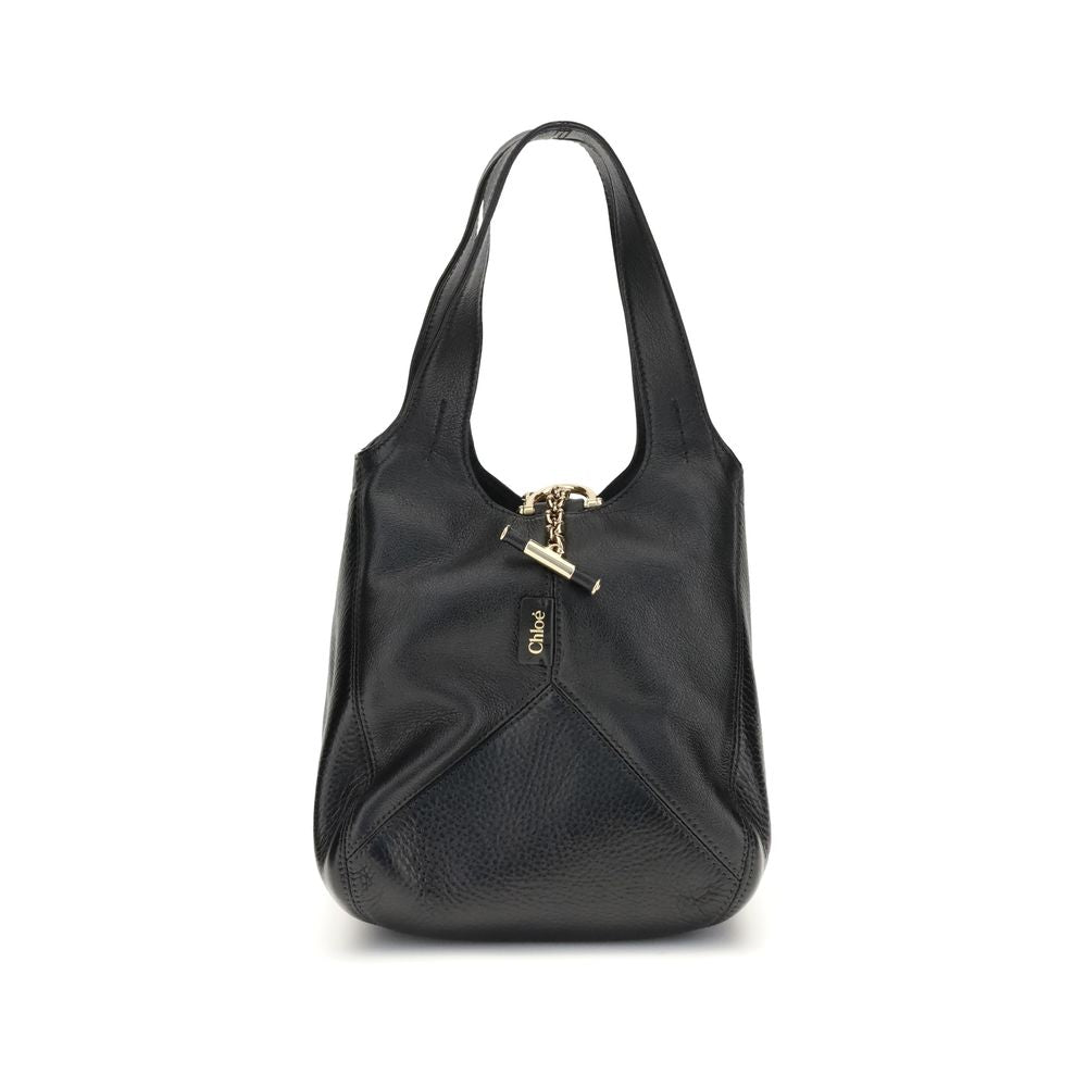 Black Buffalo Leather Shoulder Bag Chloé