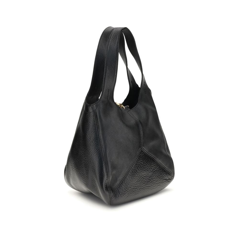 Black Buffalo Leather Shoulder Bag Chloé