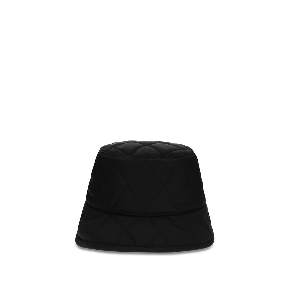 Black Polyamide Bucket Hat Burberry