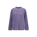 Purple Cotton Cardigan Gucci
