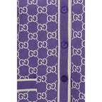 Purple Cotton Cardigan Gucci