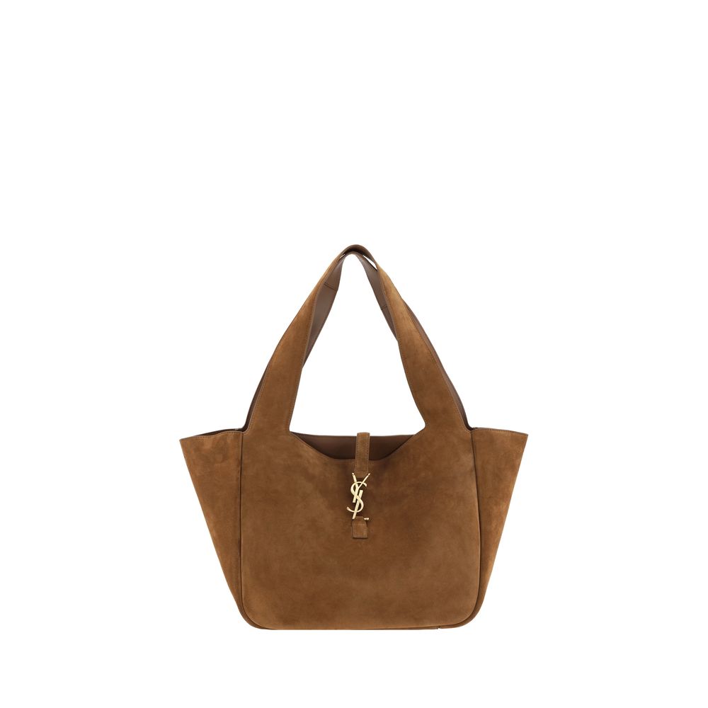 Brown Calf Leather Bos Taurus Shoulder Bag Saint Laurent