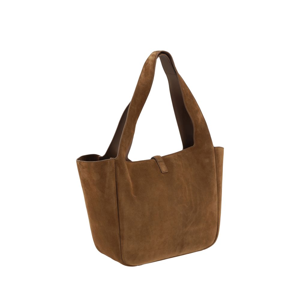 Brown Calf Leather Bos Taurus Shoulder Bag Saint Laurent
