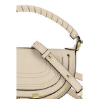 Beige Calf Leather Bos Taurus Shoulder Bag Chloé