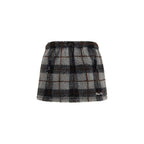 Miu Miu Multicolor Nylon Mini Skirt Miu Miu