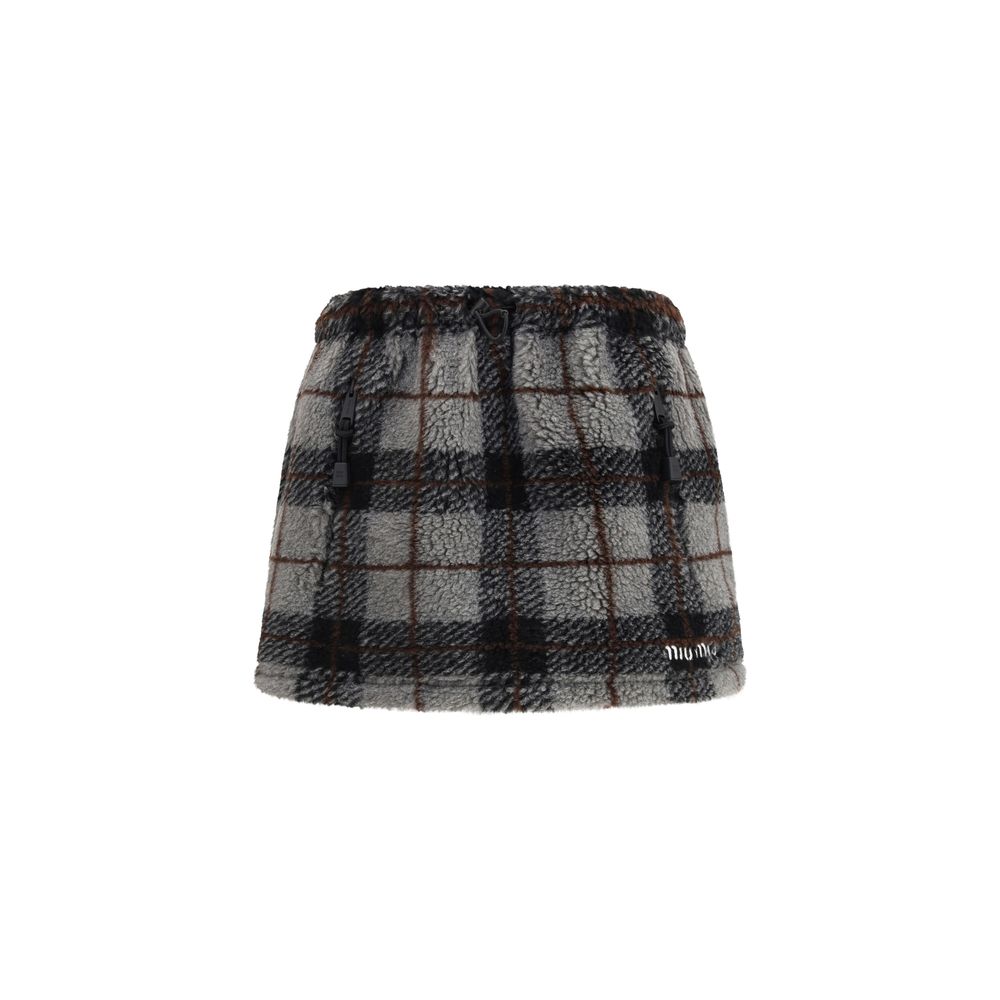 Miu Miu Multicolor Nylon Mini Skirt Miu Miu
