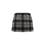 Miu Miu Multicolor Nylon Mini Skirt Miu Miu