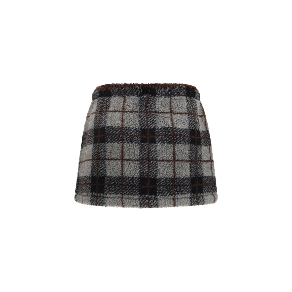 Miu Miu Multicolor Nylon Mini Skirt Miu Miu