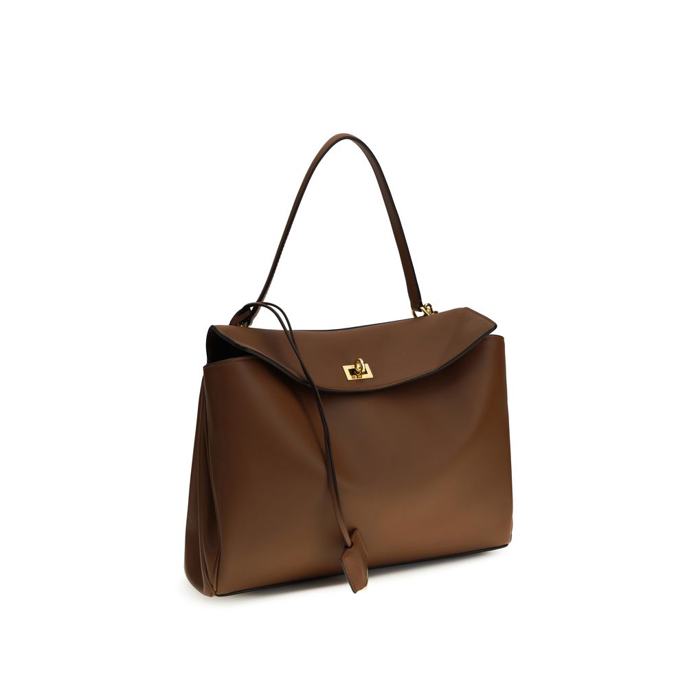 Brown Calf Leather Bos Taurus Shoulder Bag Balenciaga
