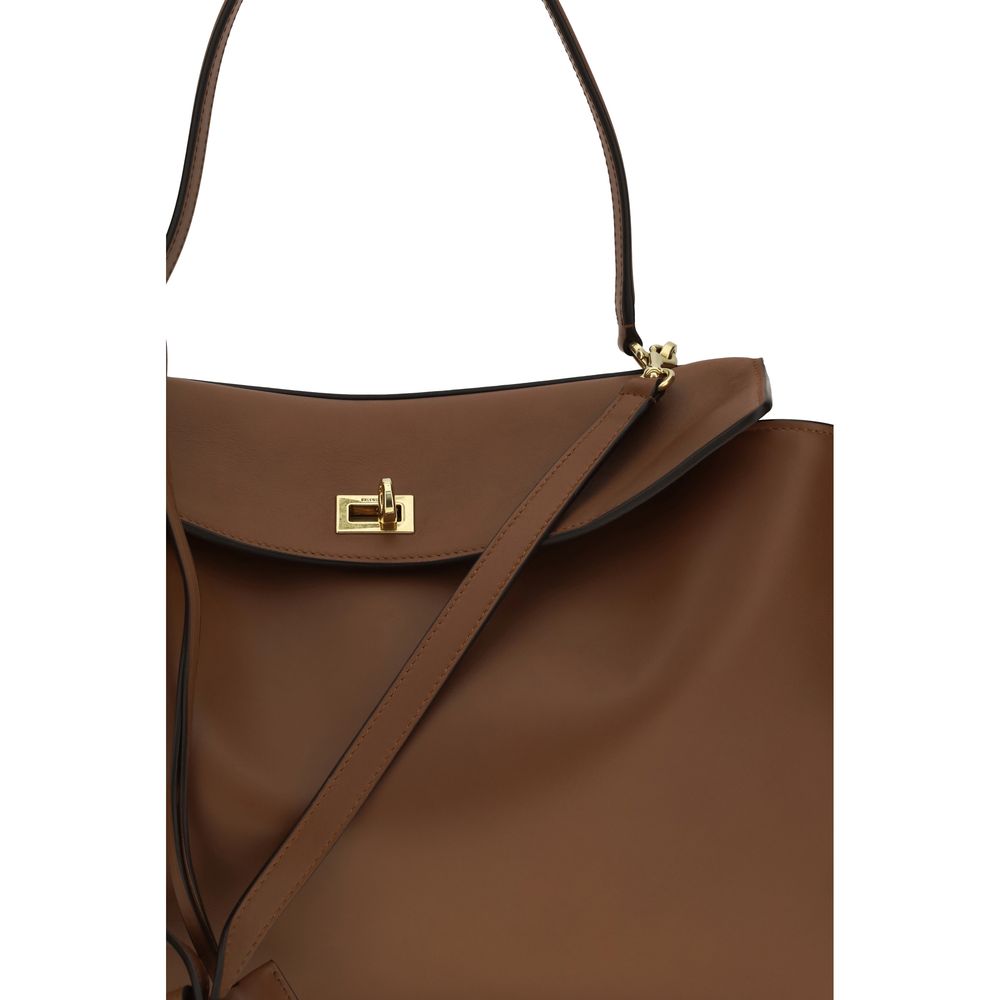 Brown Calf Leather Bos Taurus Shoulder Bag Balenciaga