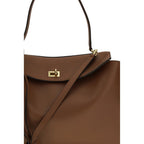 Brown Calf Leather Bos Taurus Shoulder Bag Balenciaga