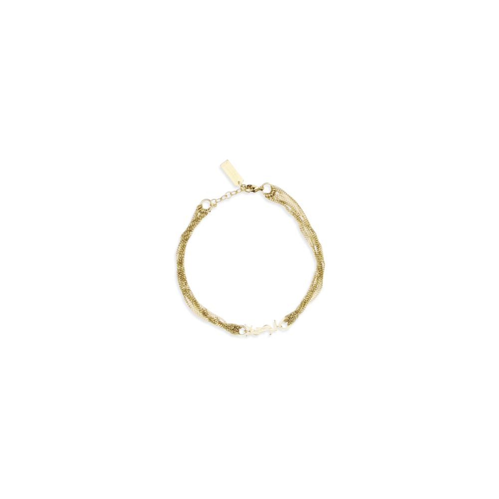Gold Brass Bracelet Saint Laurent