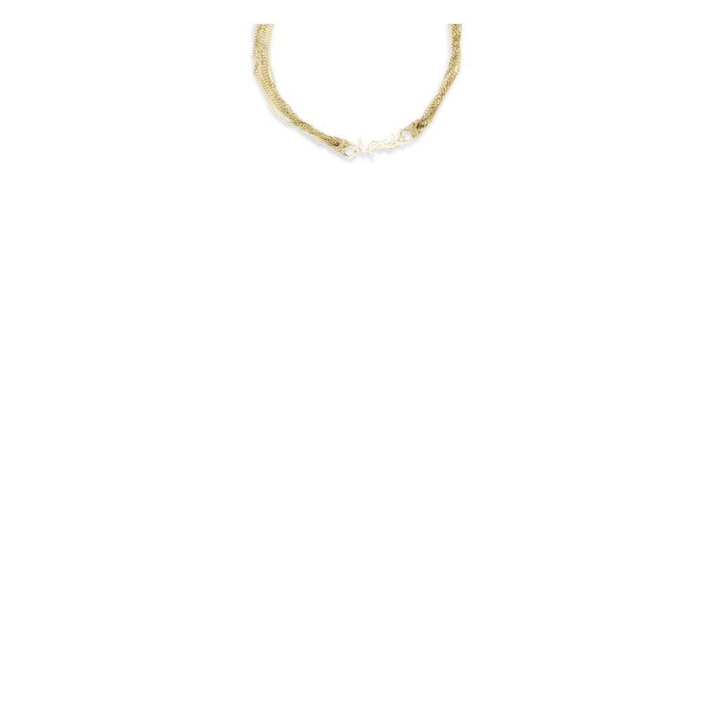 Gold Brass Bracelet Saint Laurent