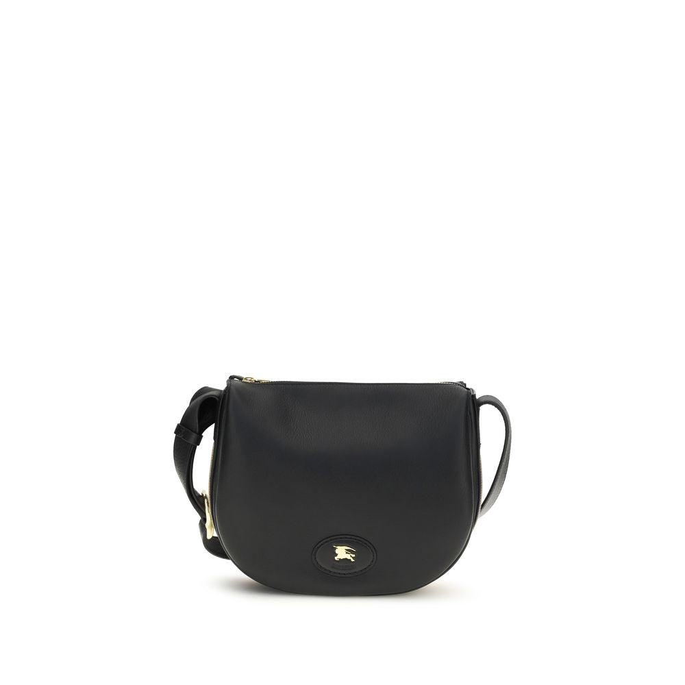 Black Calf Leather Bos Taurus Shoulder Bag Burberry