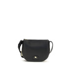 Black Calf Leather Bos Taurus Shoulder Bag Burberry