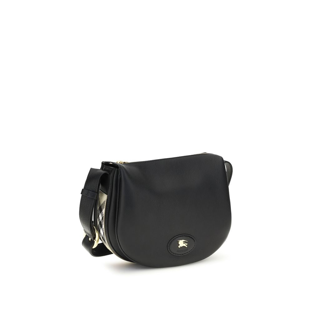 Black Calf Leather Bos Taurus Shoulder Bag Burberry