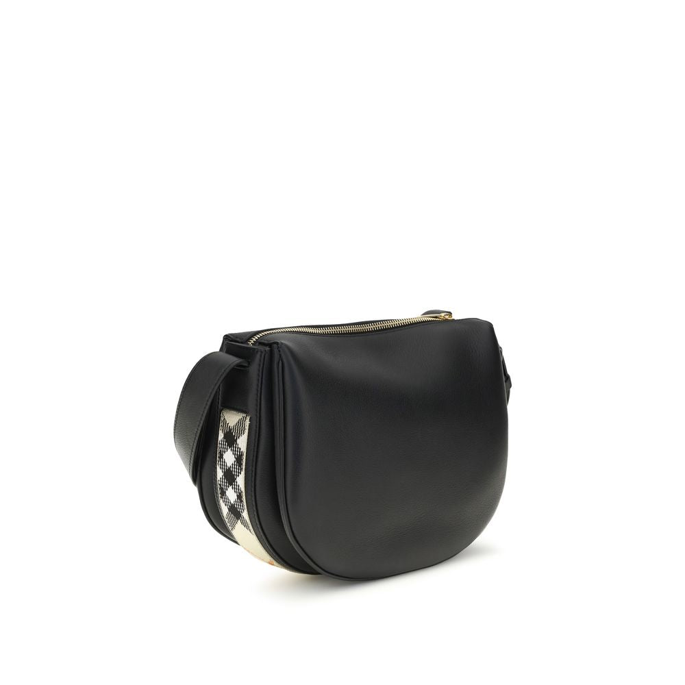 Black Calf Leather Bos Taurus Shoulder Bag Burberry