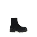 Black Calf Leather Bos Taurus Lace-Up Boots Balenciaga