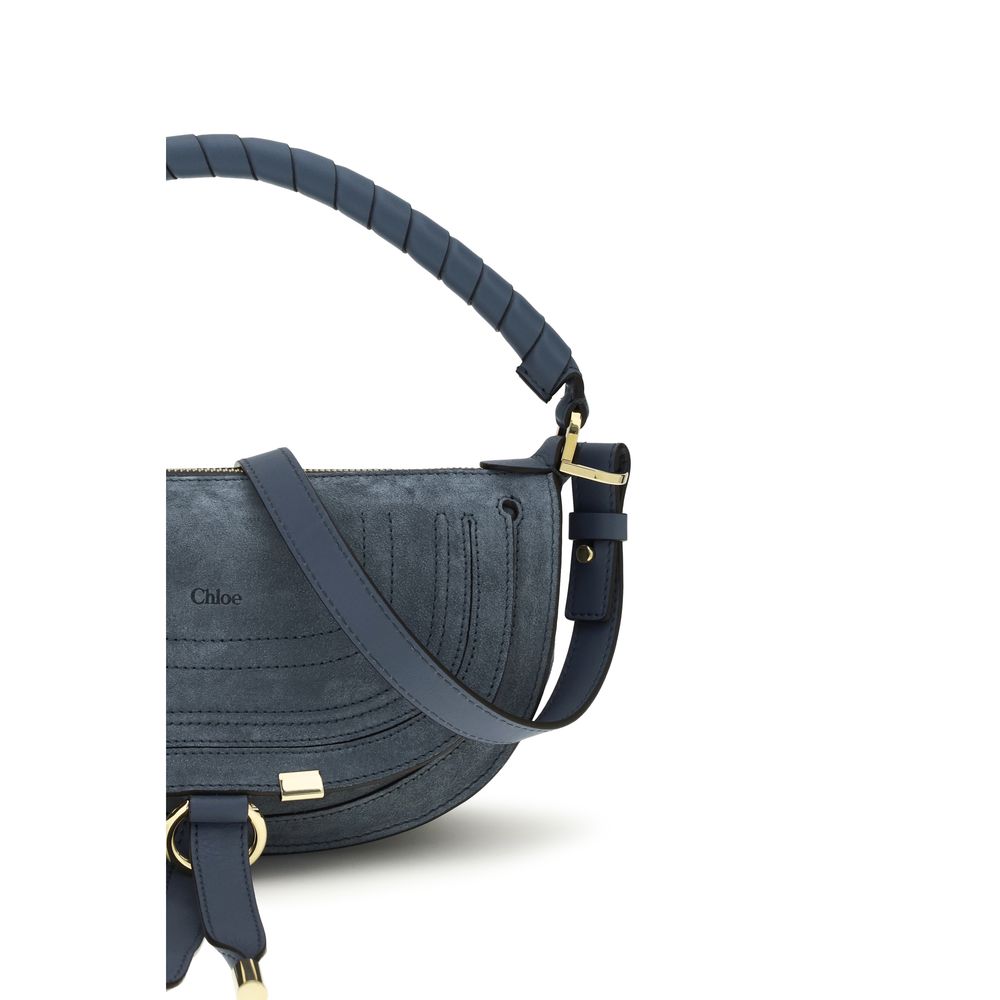 Blue Calf Leather Bos Taurus Shoulder Bag Chloé