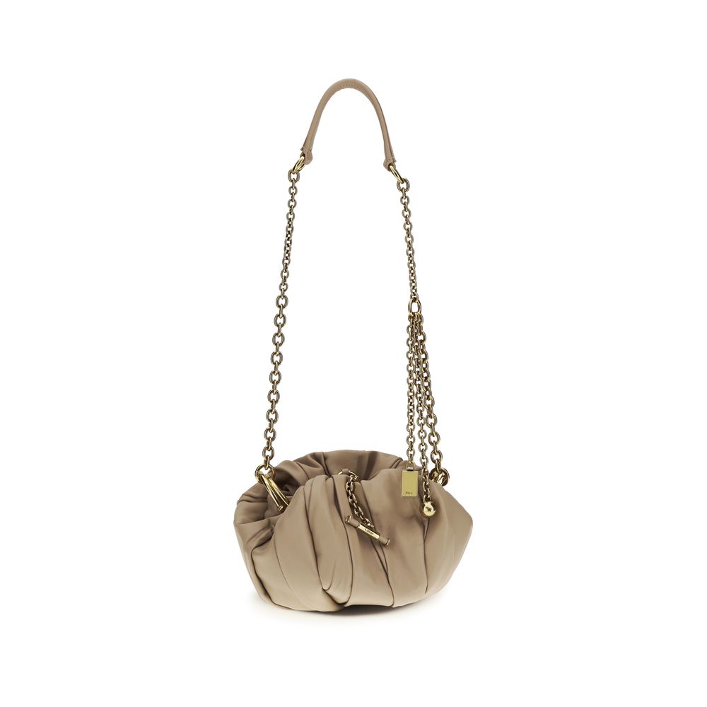Beige Lamb Ovis Aries Aries Shoulder Bag Chloé