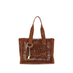 Brown Raffia Shoulder Bag Chloé
