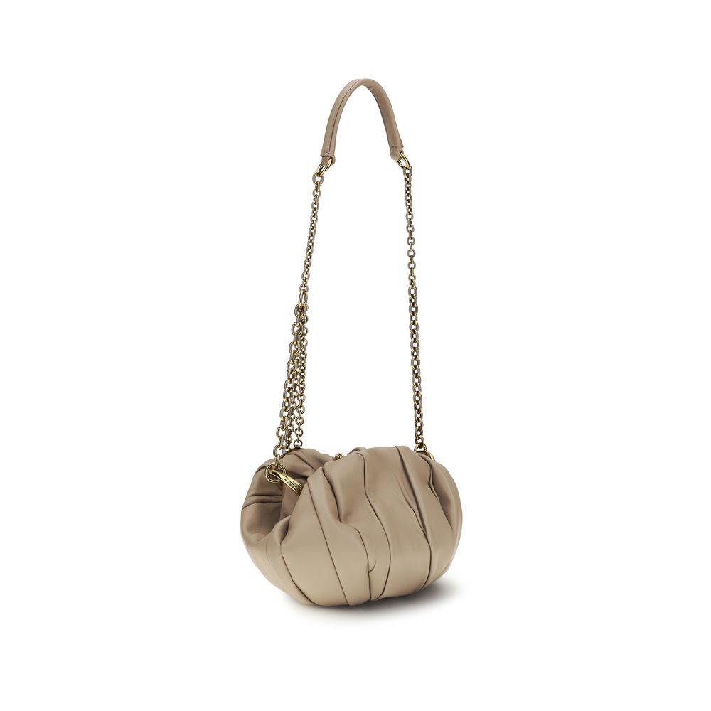 Beige Lamb Ovis Aries Aries Shoulder Bag Chloé