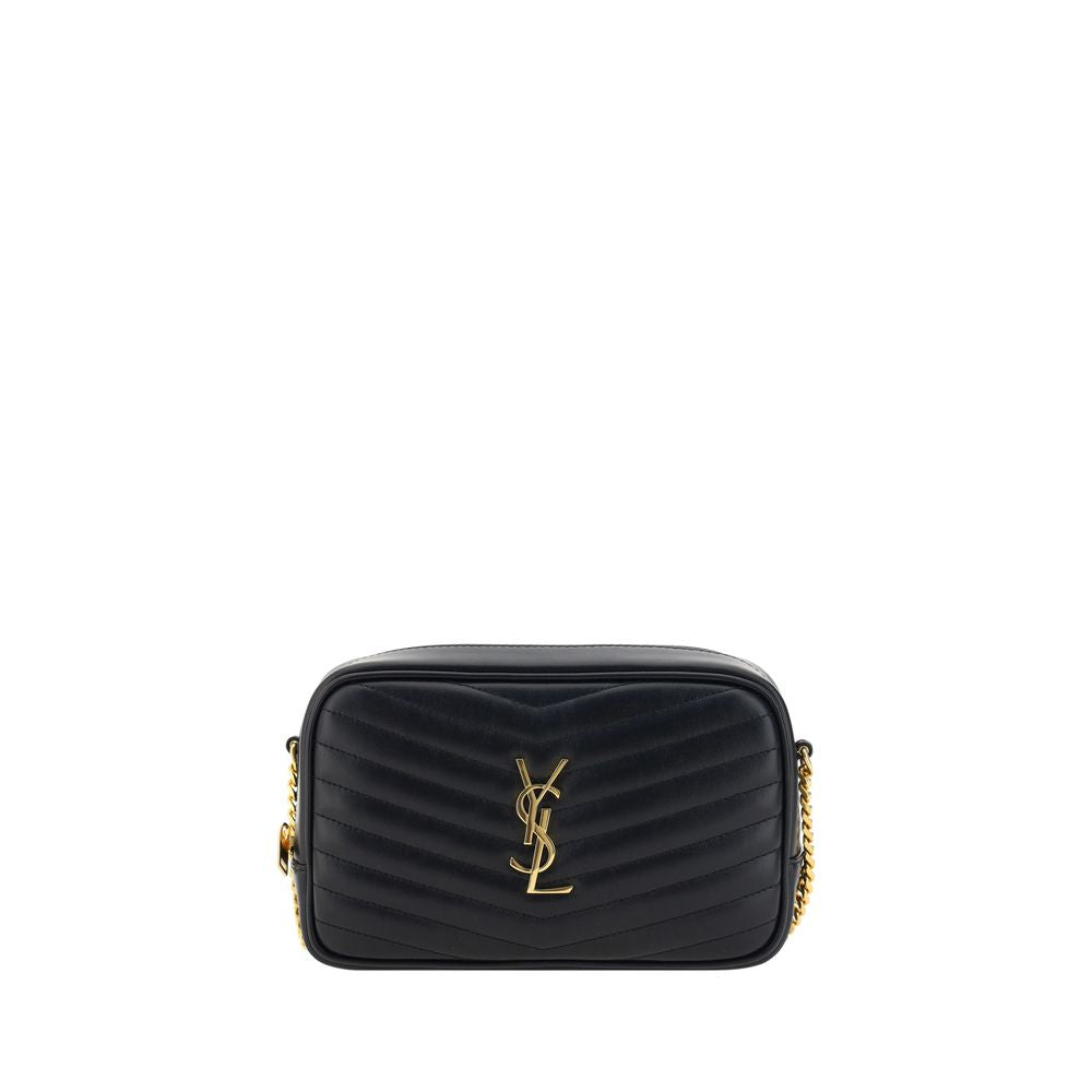Black Calf Leather Bos Taurus Shoulder Bag Saint Laurent
