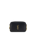 Black Calf Leather Bos Taurus Shoulder Bag Saint Laurent