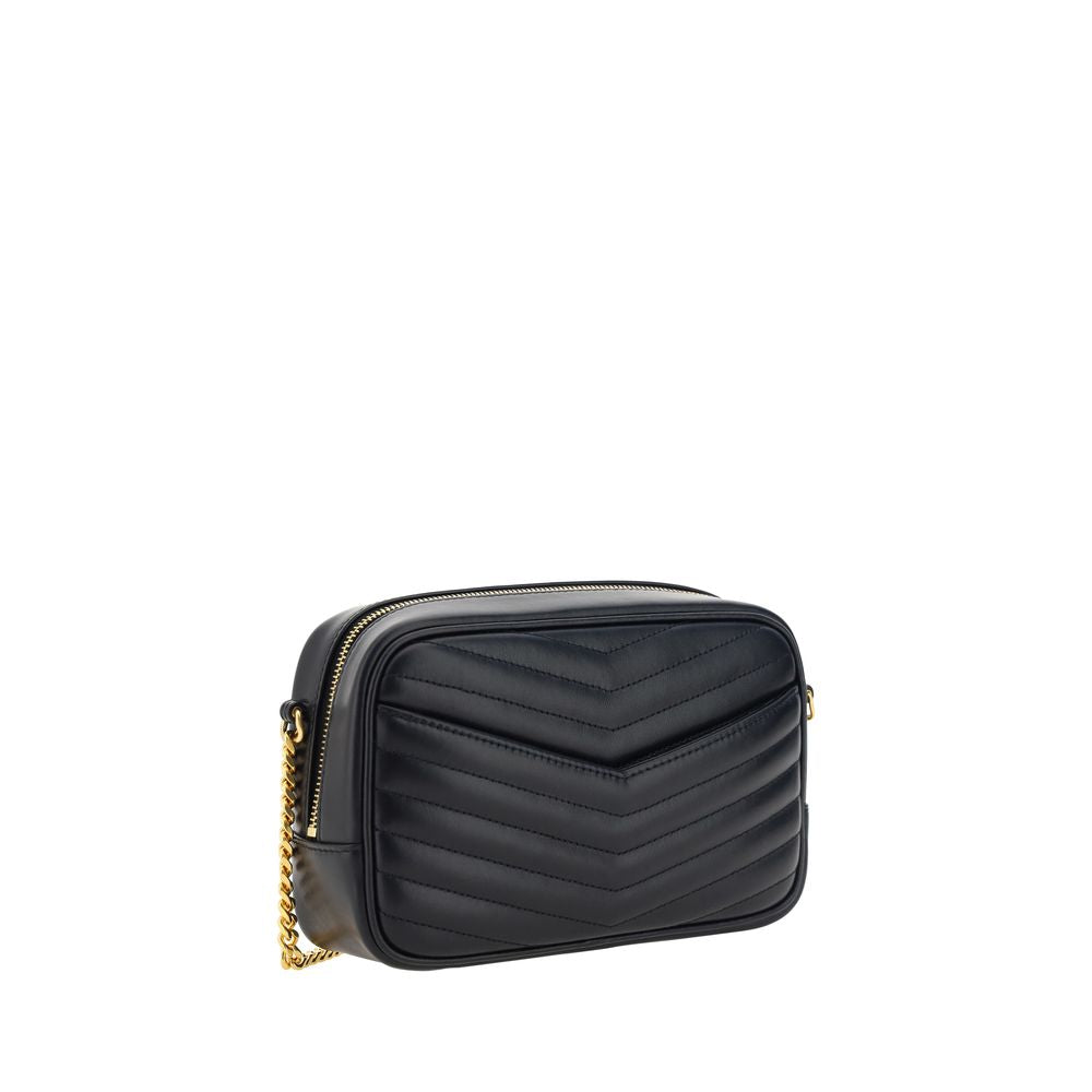 Black Calf Leather Bos Taurus Shoulder Bag Saint Laurent