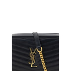 Black Calf Leather Bos Taurus Shoulder Bag Saint Laurent