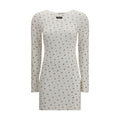 White Cotton Casual Dress Miu Miu