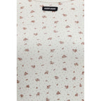 White Cotton Casual Dress Miu Miu