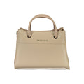 Beige Polyurethane Women's Bag