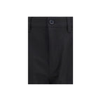 Black Cotton Chino Pants Burberry