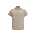 Beige Cotton Polo Shirt Burberry