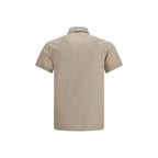 Beige Cotton Polo Shirt Burberry
