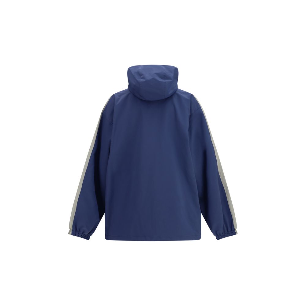 Blue Polyester Shell Jacket Balenciaga